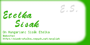 etelka sisak business card
